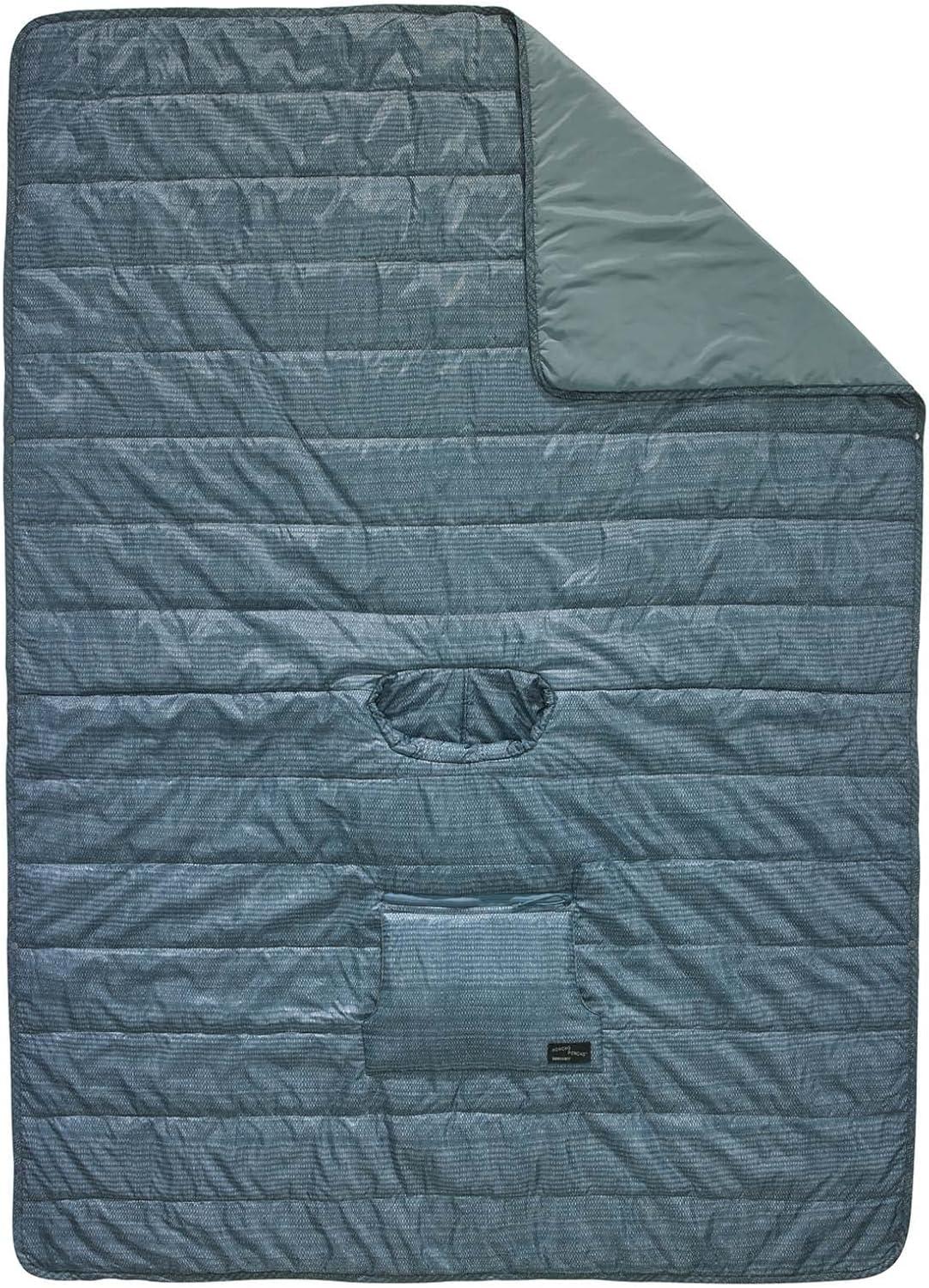 image:imageInsulated Adventure Poncho by ThermaRestBlue Woven Print