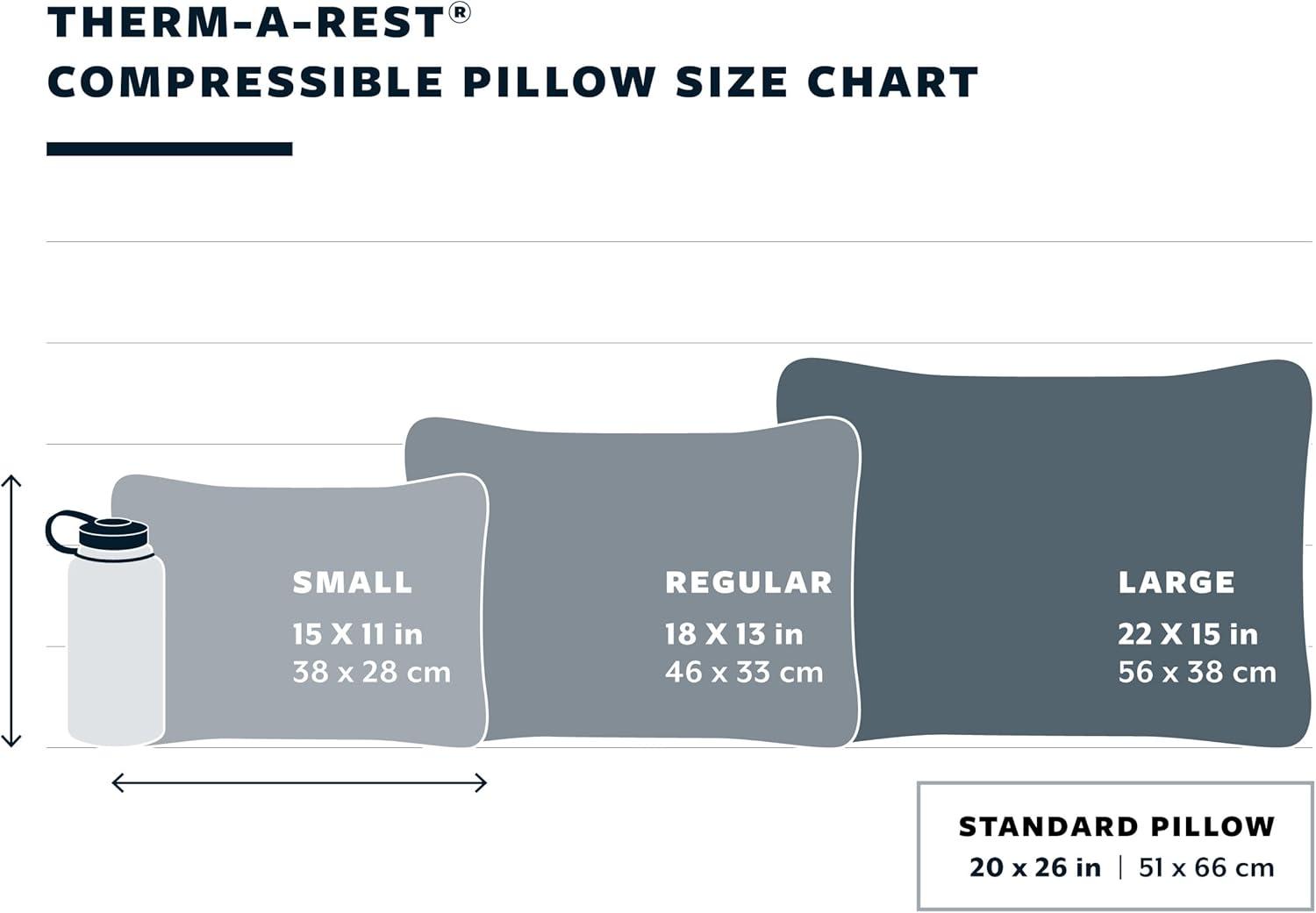 image:imageThermaRest Compressible Cinch Camping and Backpacking Pillow Regular 14 x 18 Inch WoodlandDesert