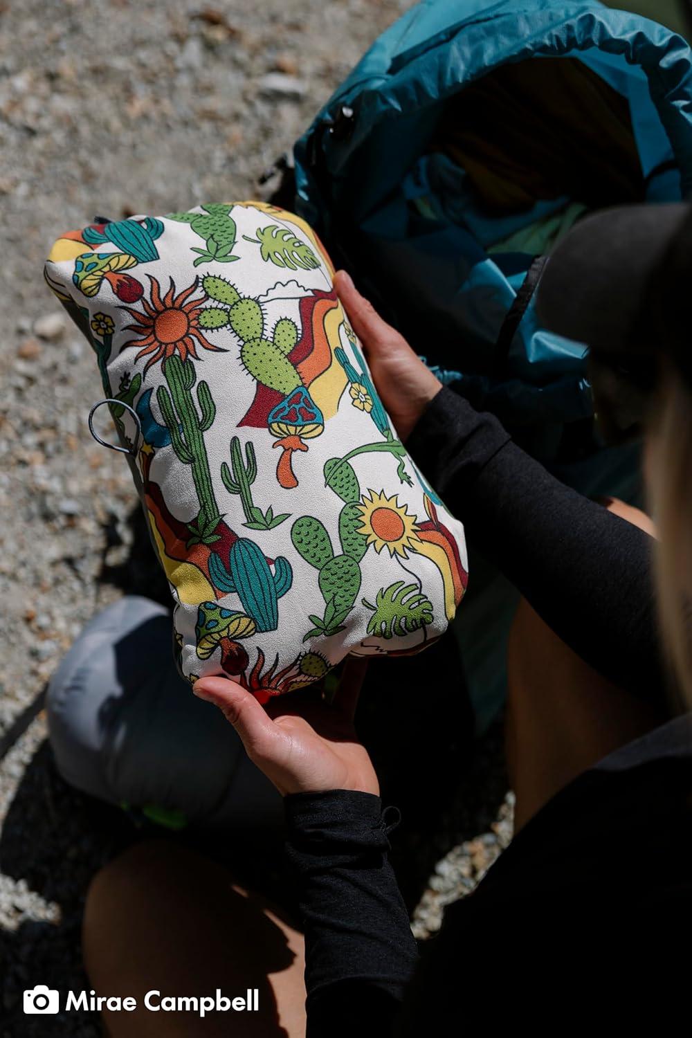 image:imageThermaRest Compressible Cinch Camping and Backpacking Pillow Regular 14 x 18 Inch WoodlandDesert