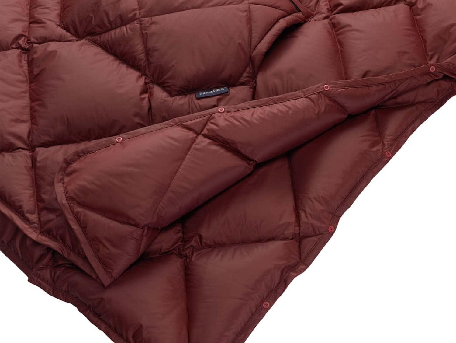 image:imageThermaRest Honcho Poncho Down Wearable Camping BlanketBurgundy