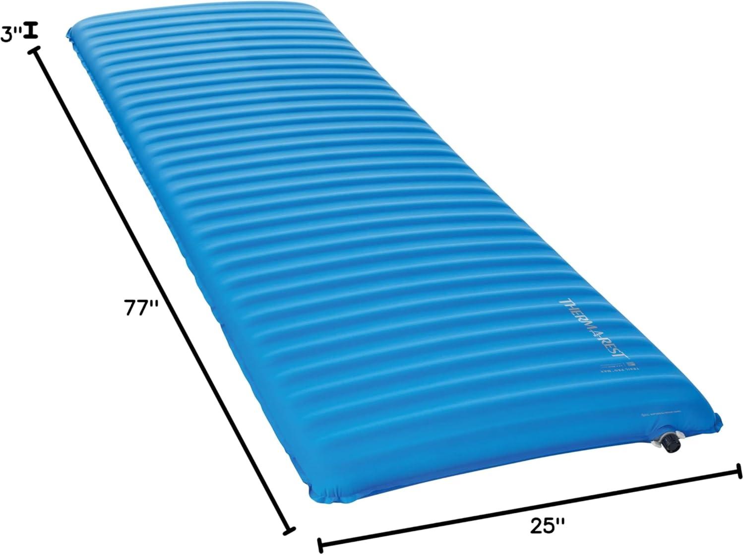 image:imageThermaRest Trail Pro MAX Lightweight Self Inflating Backpacking Sleeping Pad LargeLarge