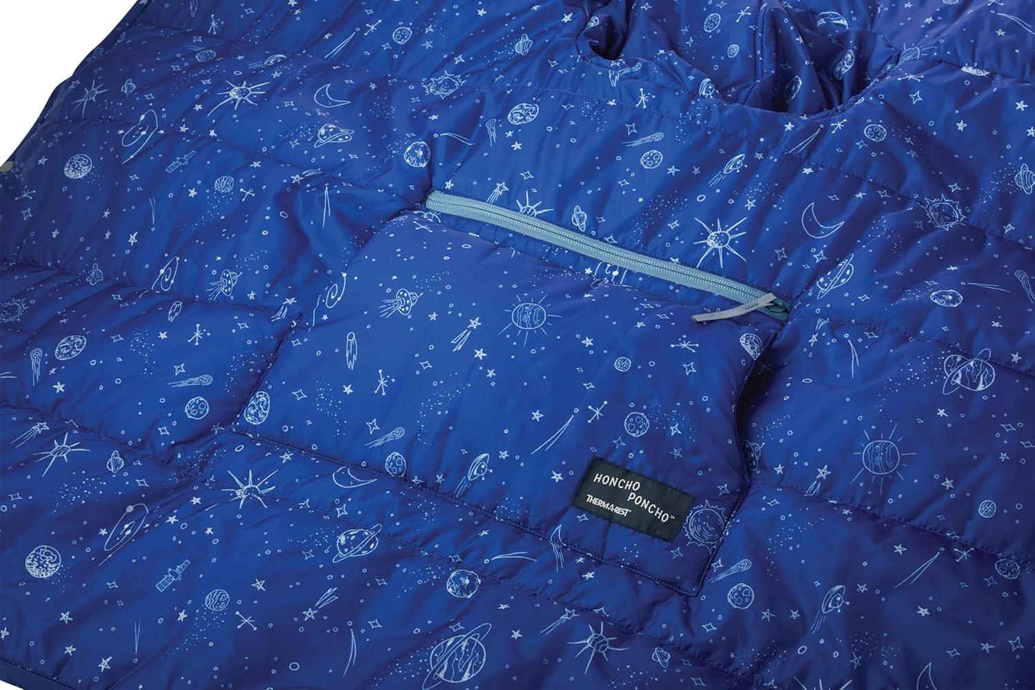 image:imageThermaRest UnisexYouth Kids Honcho Poncho Wearable Hoodie BlanketBlue