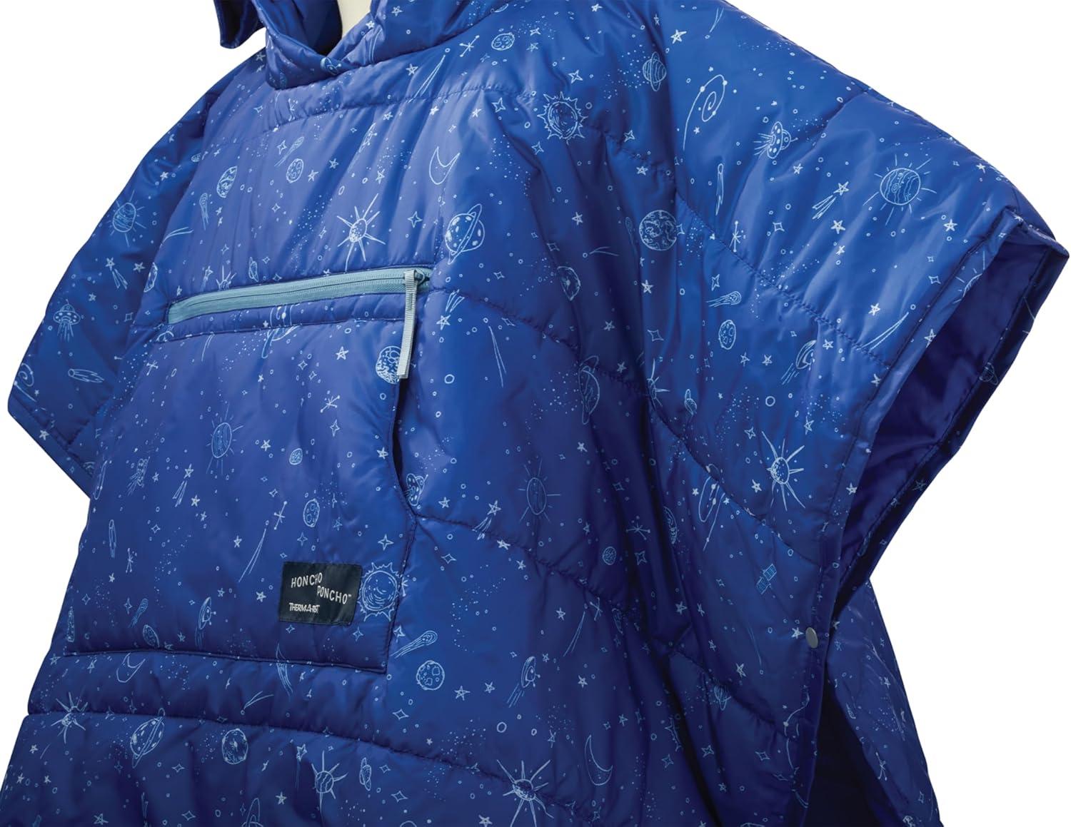 image:imageThermaRest UnisexYouth Kids Honcho Poncho Wearable Hoodie BlanketBlue
