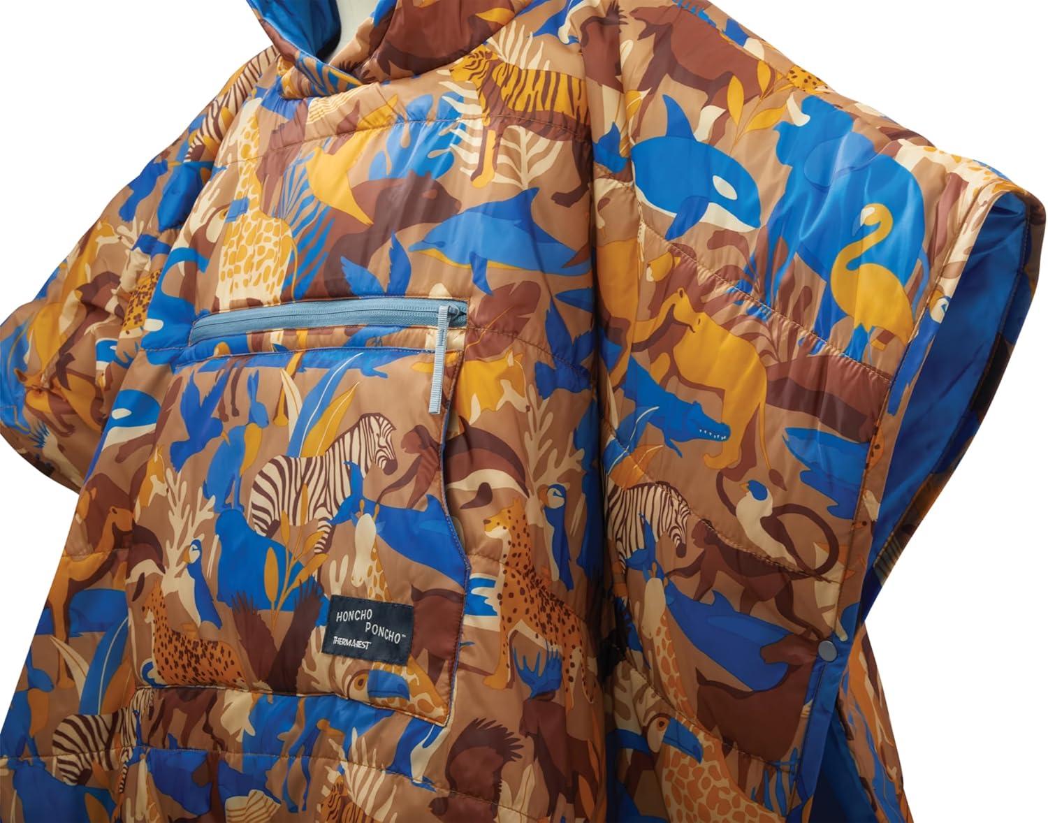 image:imageThermaRest UnisexYouth Kids Honcho Poncho Wearable Hoodie BlanketBrown