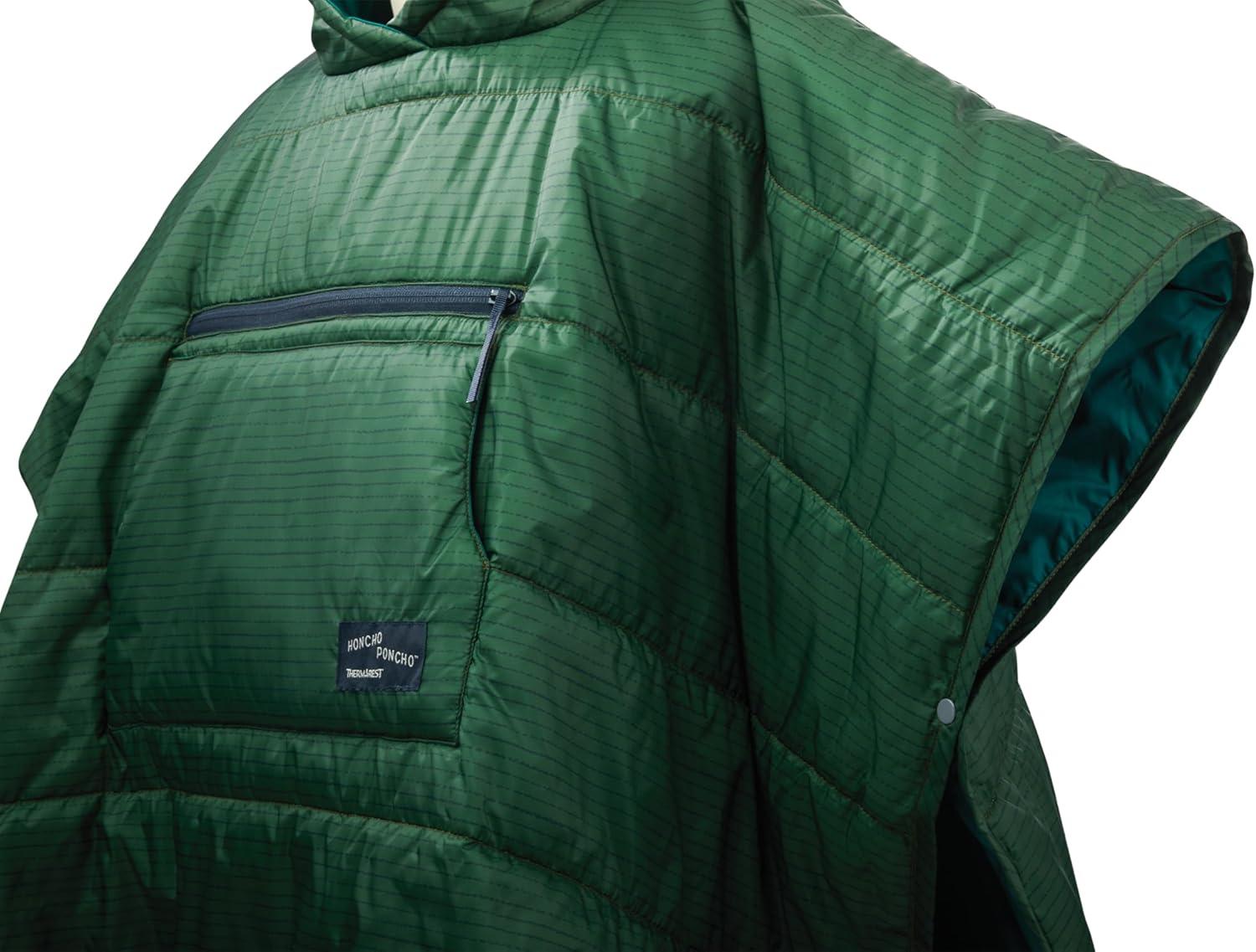image:imageThermaRest UnisexYouth Kids Honcho Poncho Wearable Hoodie BlanketGreen