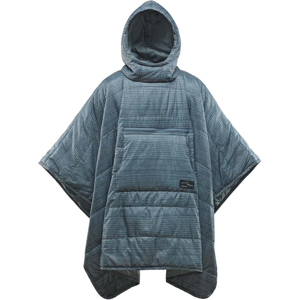 image:imageInsulated Adventure Poncho by ThermaRestBlue Woven Print