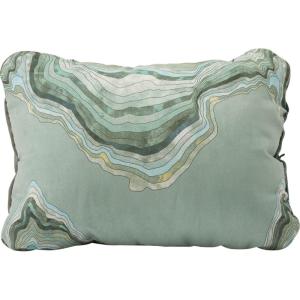 image:imageThermaRest Compressible Cinch Camping and Backpacking Pillow Regular  14 x 18 Inch WoodlandSage Topo Wave Print